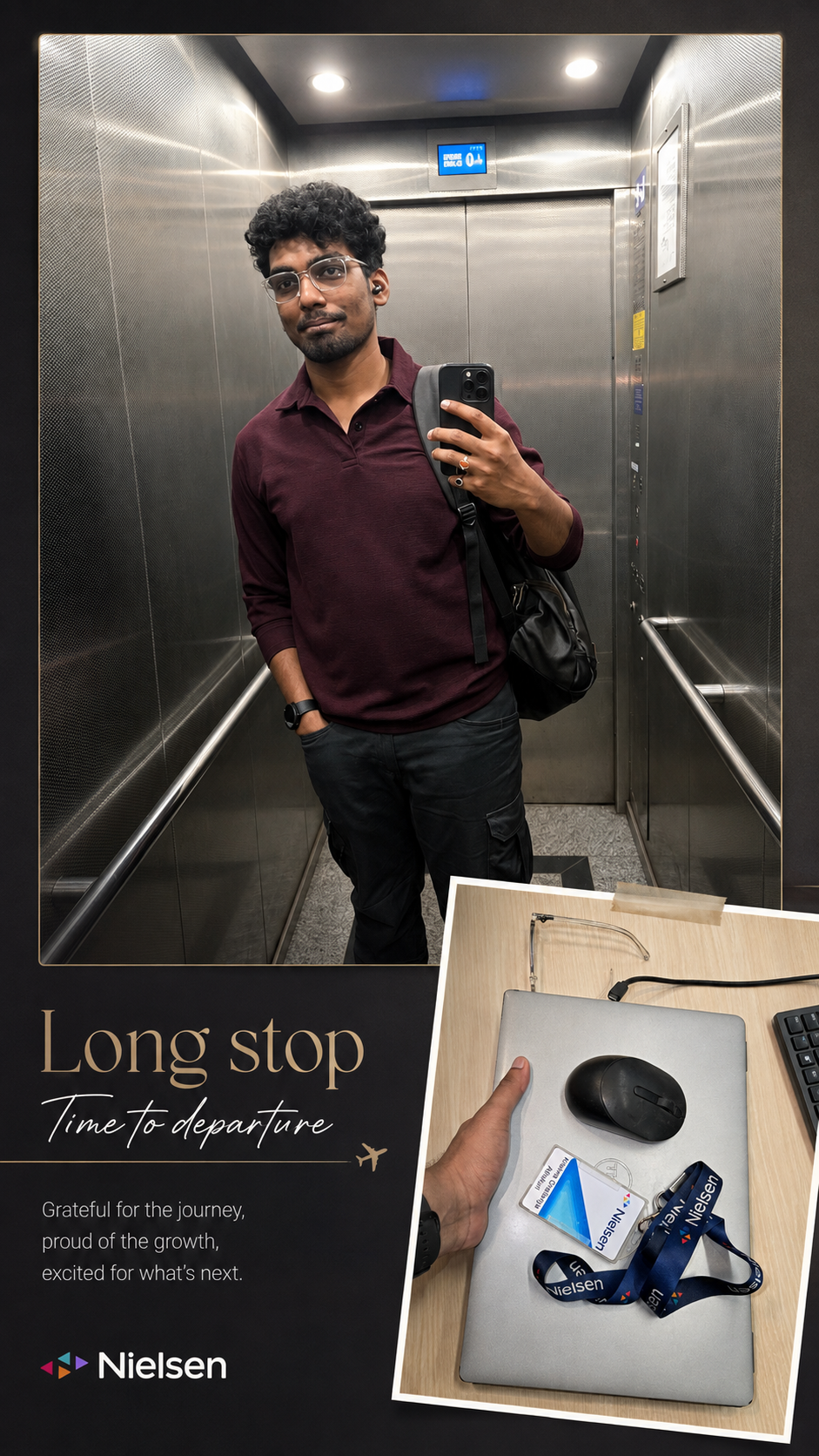 AI-generated farewell image made from two real source photographs